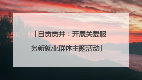 自贡贡井：开展关爱服务新就业群体主题活动