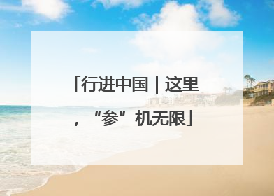 行进中国｜这里，“参”机无限