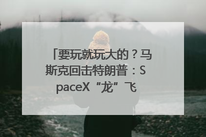 要玩就玩大的？马斯克回击特朗普：SpaceX“龙”飞船将立即退役！