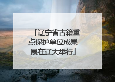 辽宁省古籍重点保护单位成果展在辽大举行
