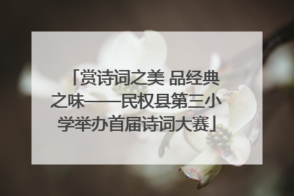 赏诗词之美 品经典之味——民权县第三小学举办首届诗词大赛