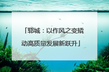 郓城：以作风之变撬动高质量发展新跃升