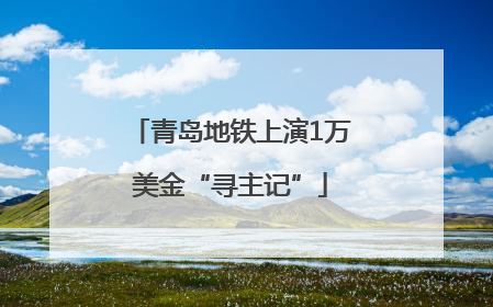 青岛地铁上演1万美金“寻主记”