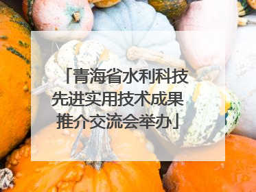 青海省水利科技先进实用技术成果推介交流会举办