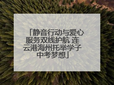 静音行动与爱心服务双线护航 连云港海州托举学子中考梦想