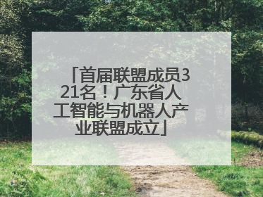 首届联盟成员321名！广东省人工智能与机器人产业联盟成立