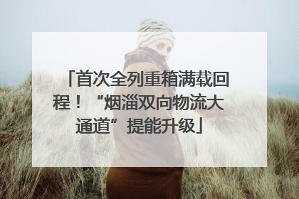 首次全列重箱满载回程！“烟淄双向物流大通道”提能升级
