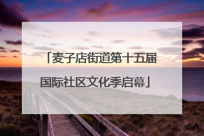 麦子店街道第十五届国际社区文化季启幕