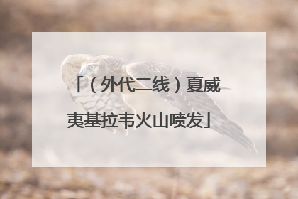 （外代二线）夏威夷基拉韦火山喷发