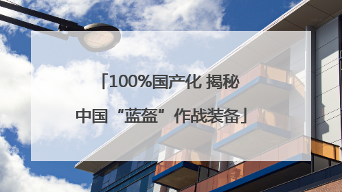 100%国产化 揭秘中国“蓝盔”作战装备