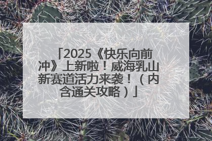 2025《快乐向前冲》上新啦！威海乳山新赛道活力来袭！（内含通关攻略）