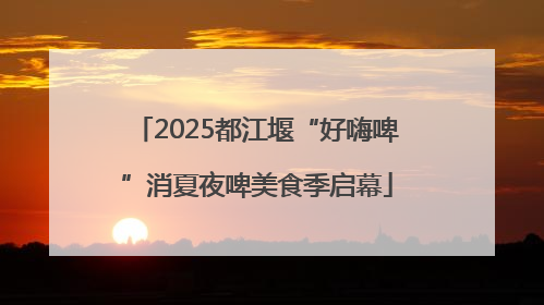2025都江堰“好嗨啤”消夏夜啤美食季启幕