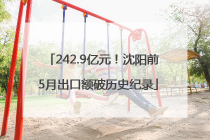 242.9亿元！沈阳前5月出口额破历史纪录