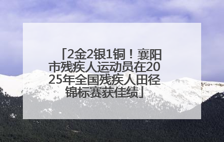 2金2银1铜！襄阳市残疾人运动员在2025年全国残疾人田径锦标赛获佳绩