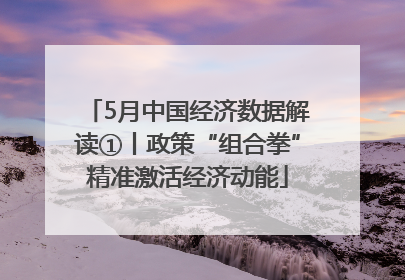 5月中国经济数据解读①丨政策“组合拳”精准激活经济动能