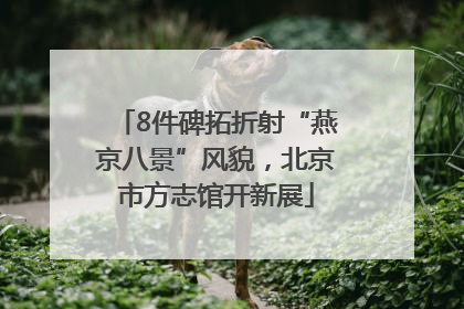8件碑拓折射“燕京八景”风貌，北京市方志馆开新展