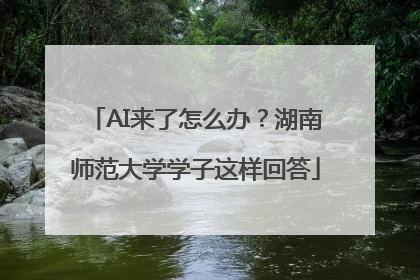 AI来了怎么办？湖南师范大学学子这样回答